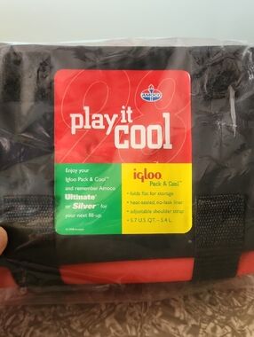 Igloo Pack & Cool Soft Cooler Bag - Black, Red, Yellow, Green